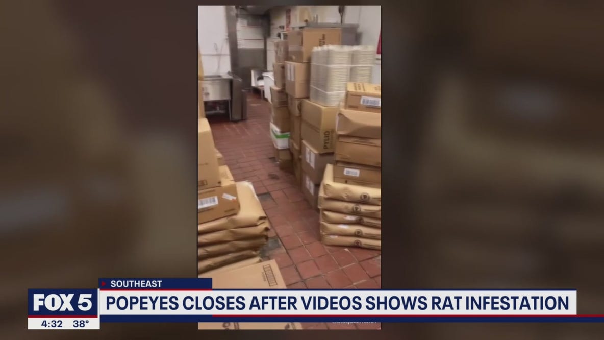 DC Popeyes shut down after viral TikTok showed rats swarming kitchen